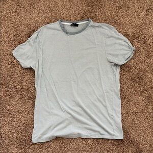 New Look Men's Light Gray Striped Tee